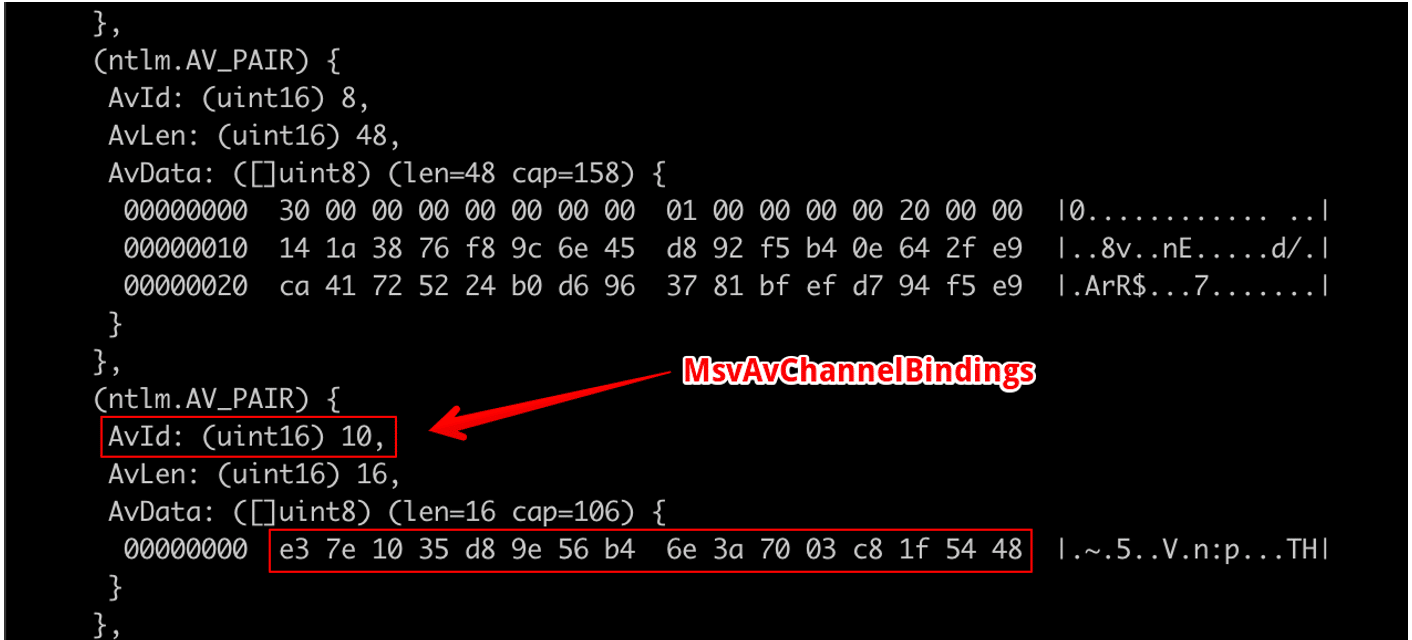 Channel binding token