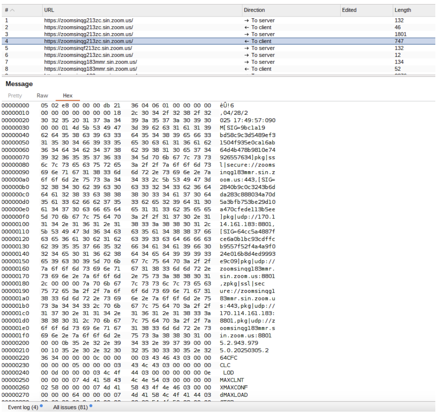 A response generated by the Zone Controller giving the desktop client key information such as the information on the MMR server associated with the meeting they are in the process of joining